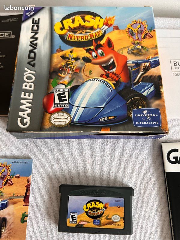 Crash Nitro Kart – Nintendo Game Boy Advance – boîte + notices (image 2)