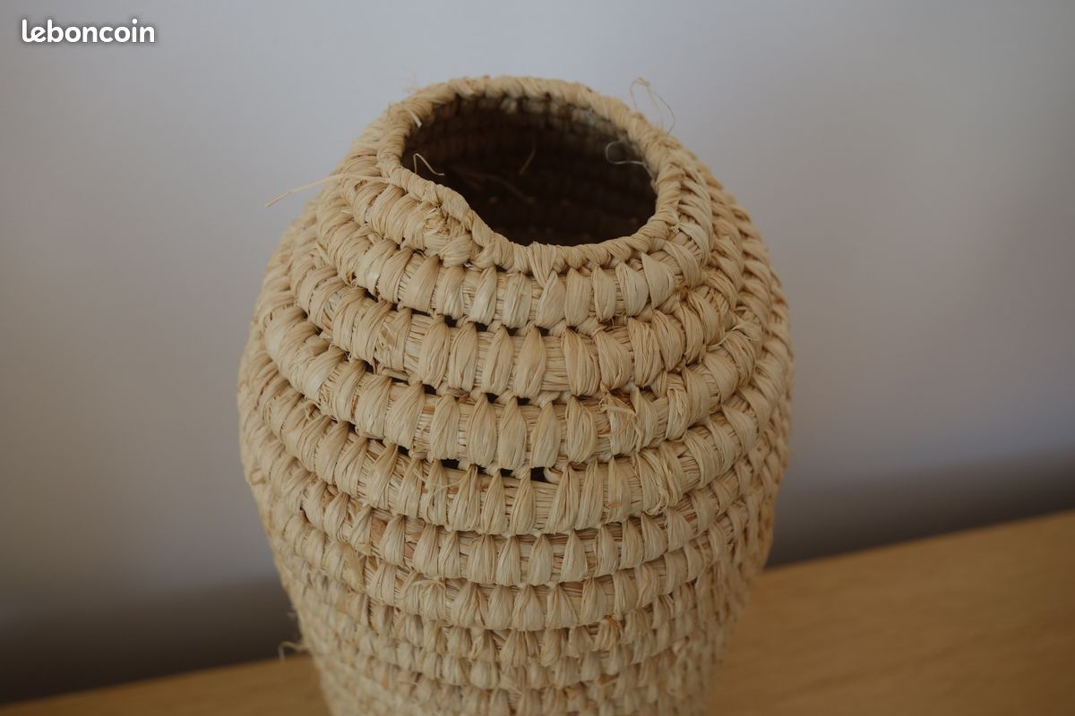 Cache-bouteille bohème feuilles de palmier - Fait-main - Neuf (image 3)