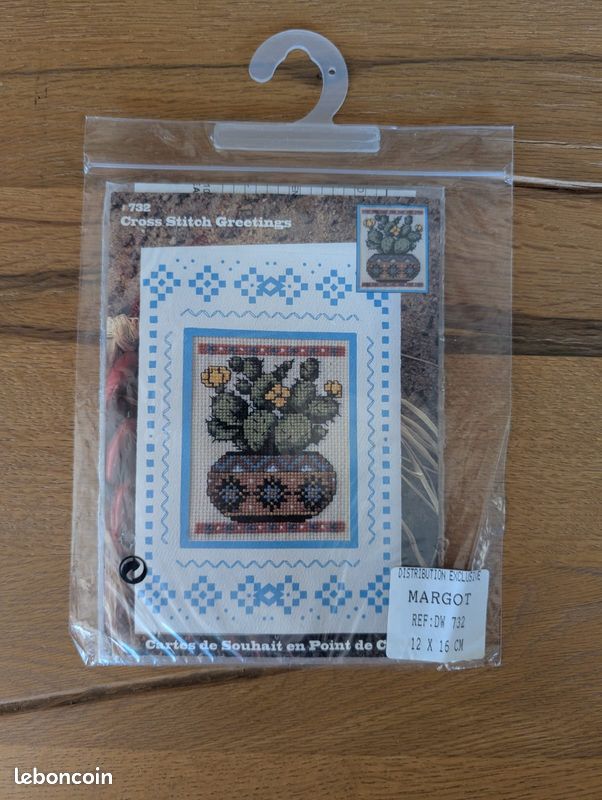 Kit Point De Croix Débutant DMC - Pour Créer Ta Propre Carte - Inclus Toile, Fils, Aiguille, Patron - Thème Noël