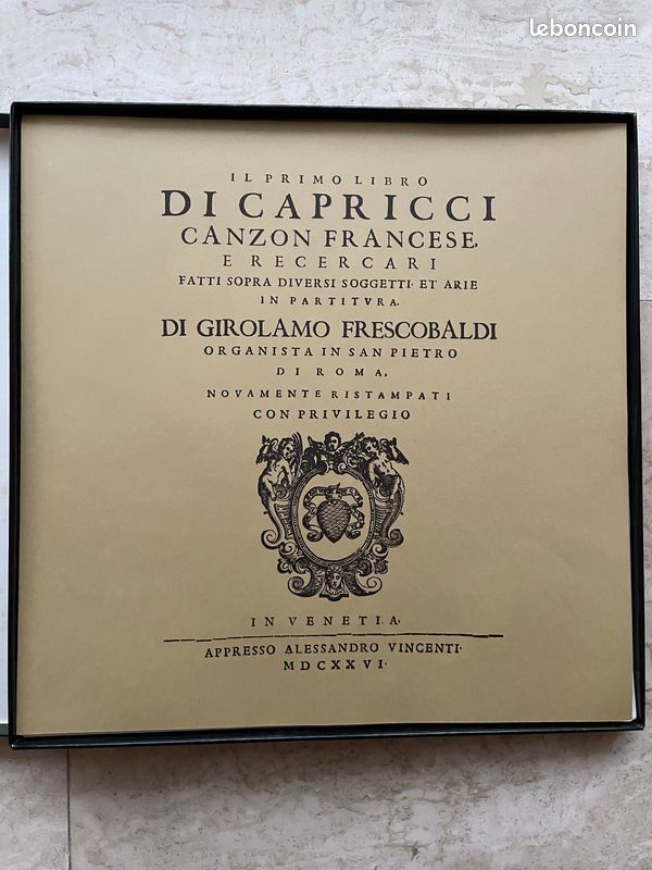 Vinyle - Frescobaldi - Gustav Leonhardt - Il primo libro di Capricci, 1624 (image 3)