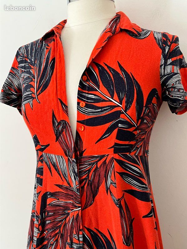 Robe chemisier rétro 🌴 Promod (image 10)