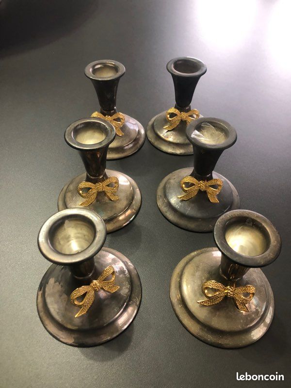 Lot de 6 bougeoirs (image 1)