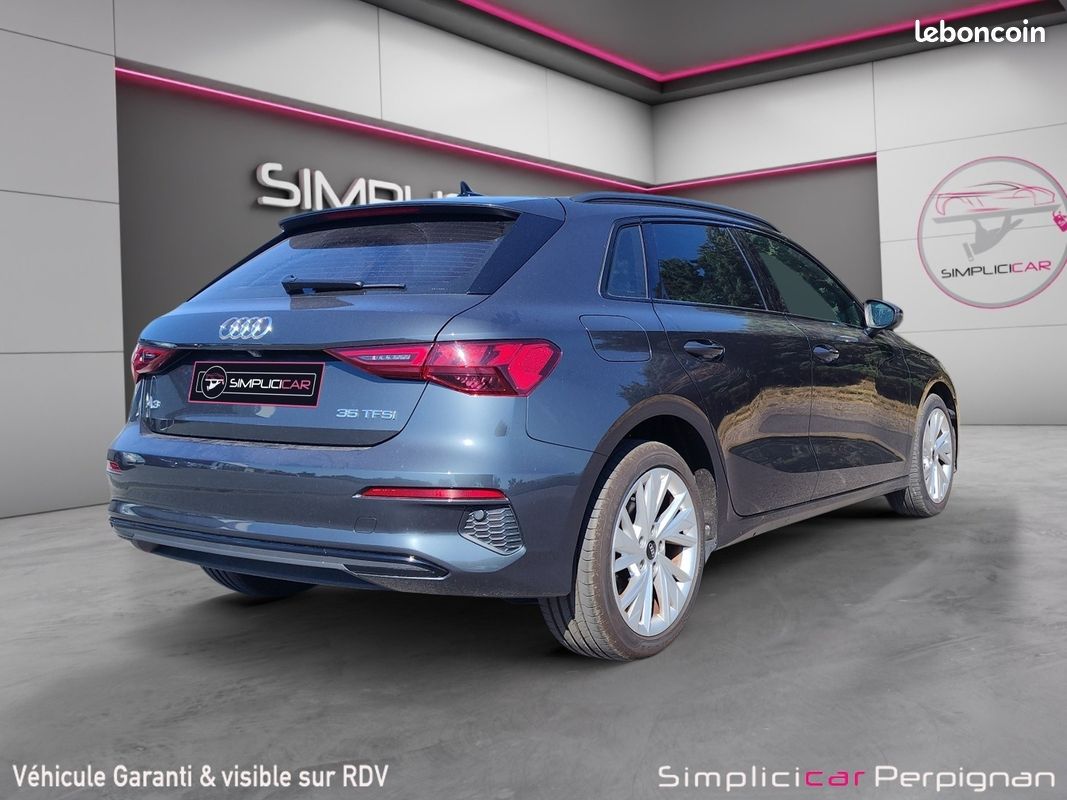 AUDI A3 SPORTBACK 35 TFSI Mild Hybrid 150 Design Luxe - Virtual Cockpit - CarPlay - Clim Bizone - Garantie 12 Mois (image 3)