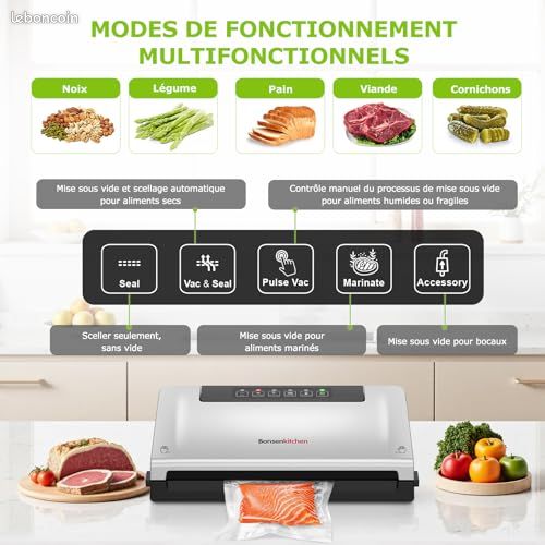 Bonsenkitchen Appareil Pour Mise Sous Vide Bonsenkitchen Machine