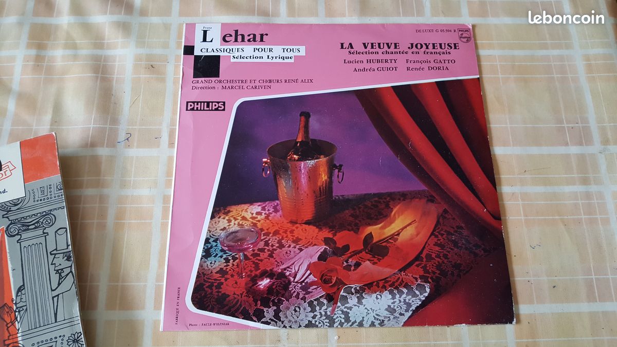 Disque vinyle "la Veuve Joyeuse" (image 1)