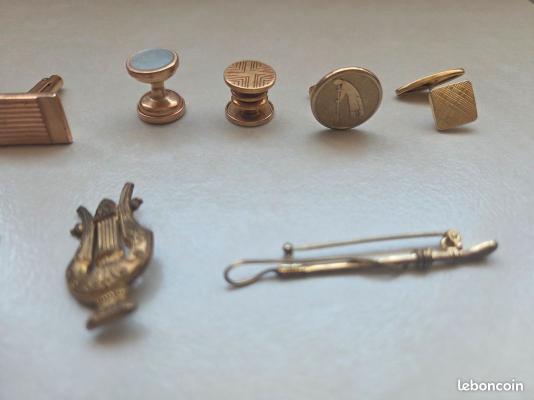 Boutons De Manchette En Laiton Réutilisés - Jetons De Parking Vintage Gettysburg