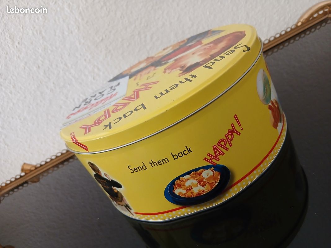 Boite métal céréales (Corn Flakes de Kellog's) (image 5)