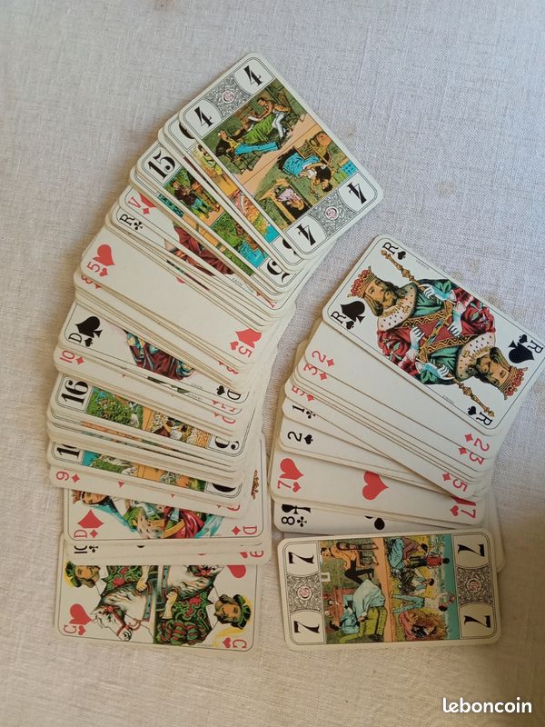 Ancien Jeu Tarot De Luxe – 78 Cartes B.P Grimaud – Vintage Complet