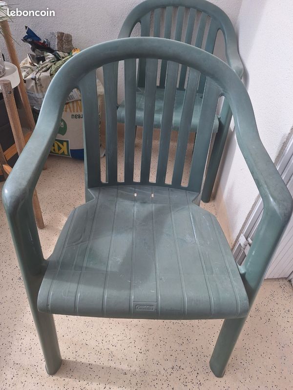 Lot de 3 chaises de jardin (image 2)