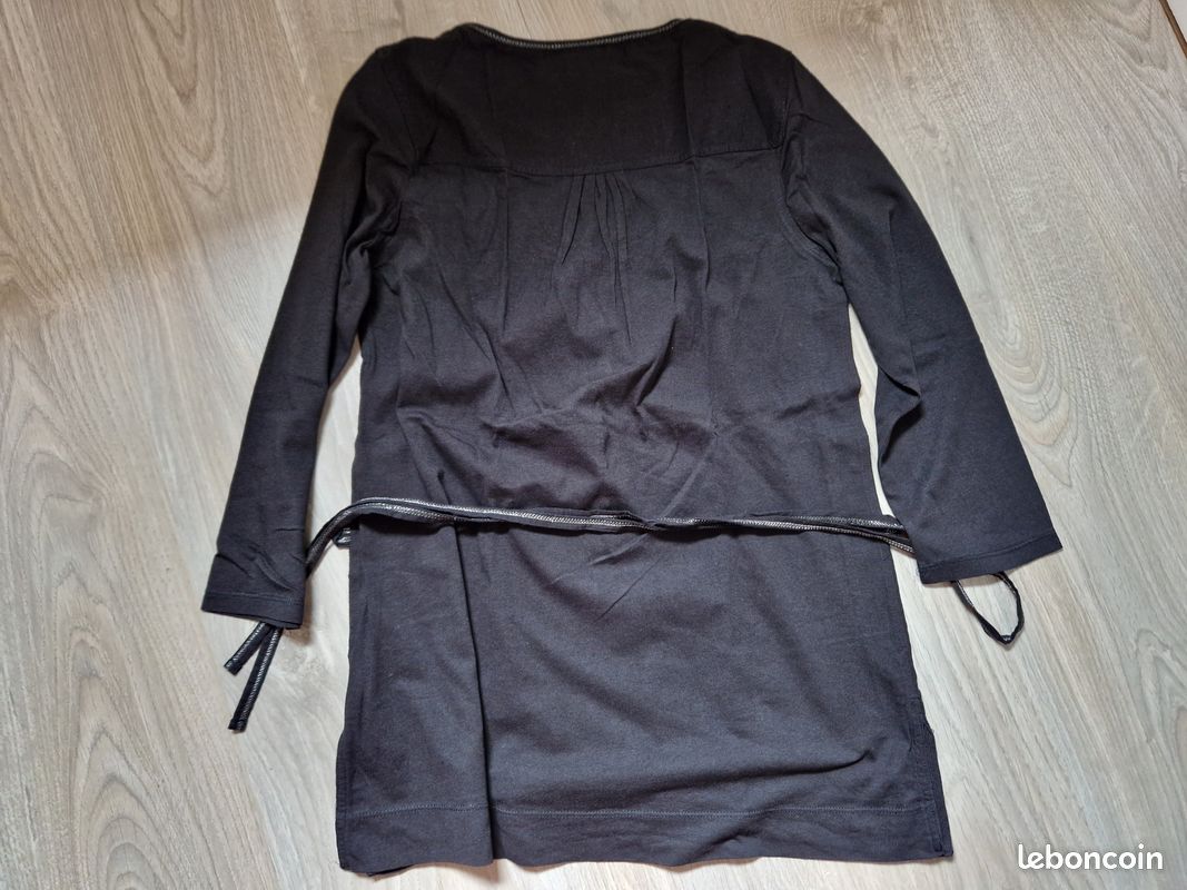 Tunique noire manches 3/4 (S) (image 3)