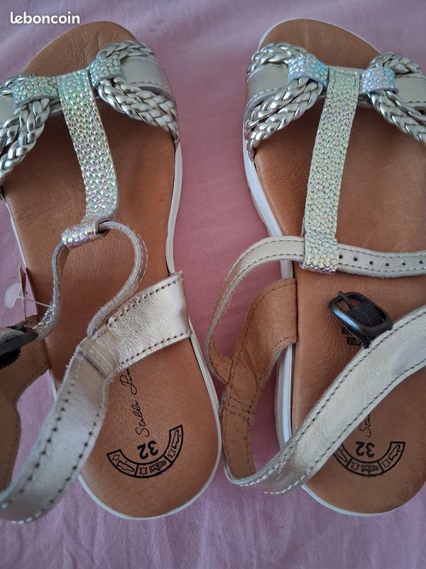 Des sandales en cuir pour fille taille 32 ,Stella Tempa (image 4)