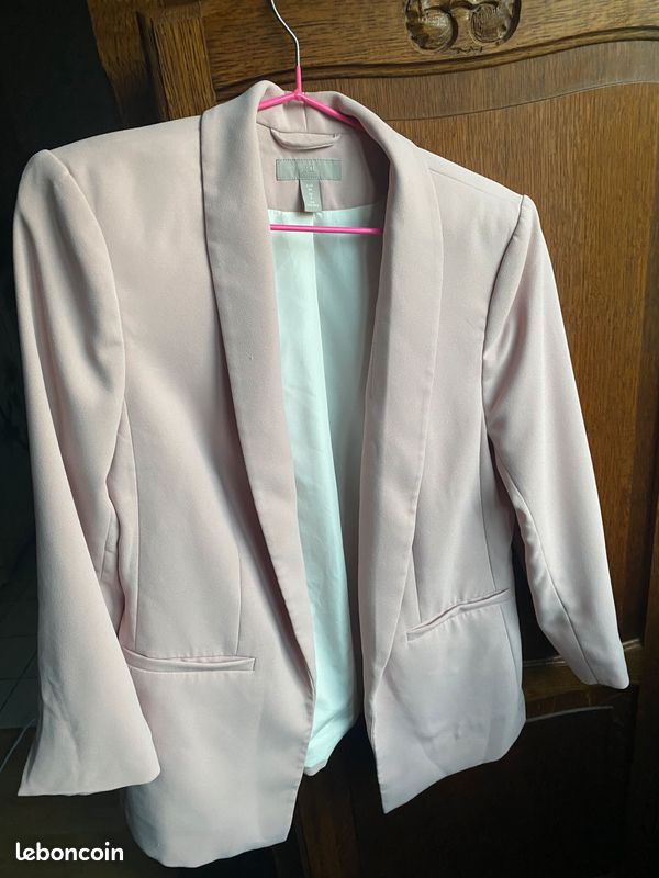 Veste femme taille 36/S H&M rose poudré Vêtements