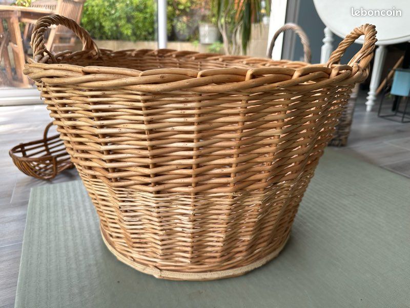 Panier Osier Rond Fait Main | Maison de l'Osier