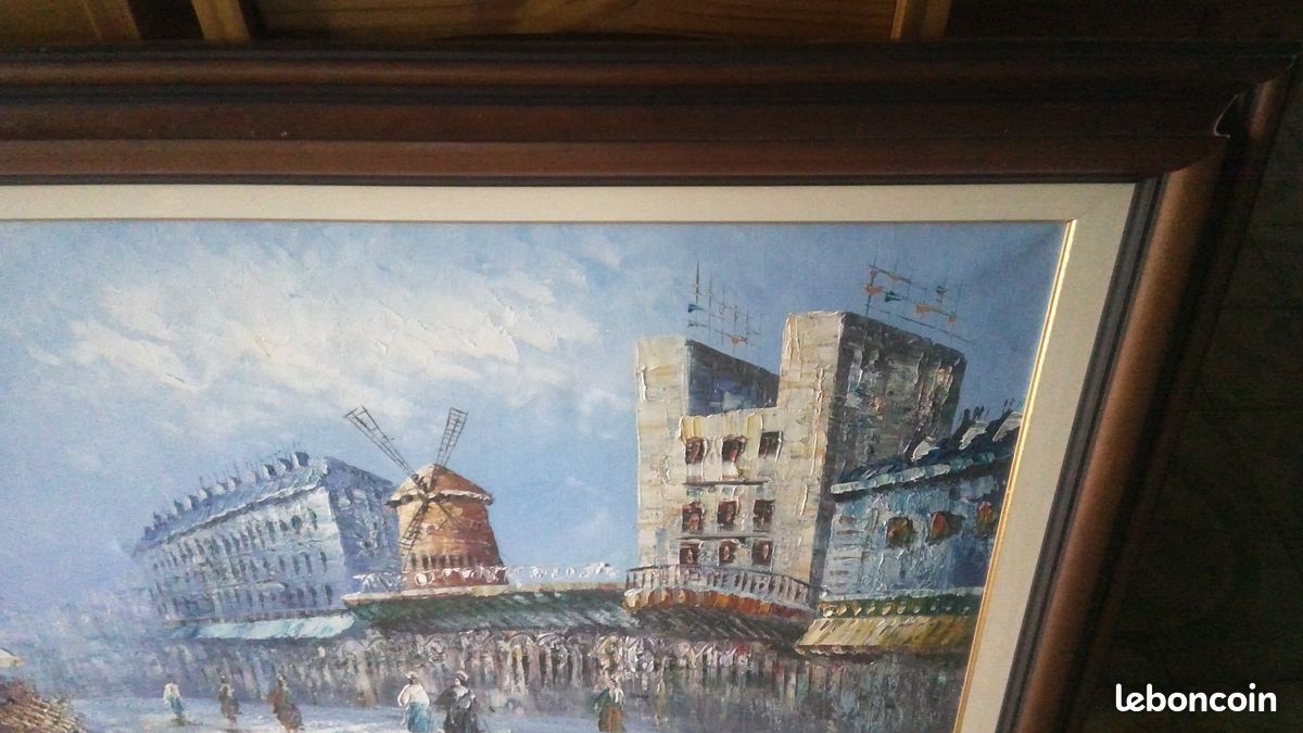 Tableau du Moulin Rouge de Caroline BURNETT, excellent état (image 2)