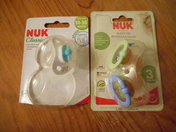 Nuk Trendline Sucettes Physiologiques Silicone 18-36 mois Duo