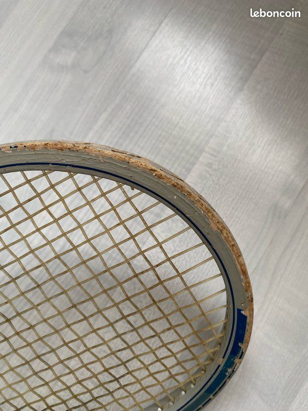 Housse De Raquette En Bois Vintage Dunlop - McEnroe Autograph - Tennis