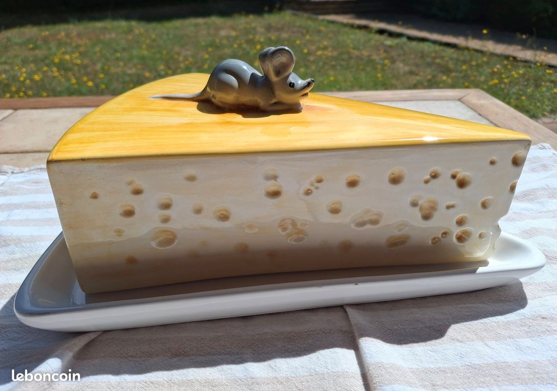 Plateau à fromages vintage en bois d'olivier | Les Chineurs de