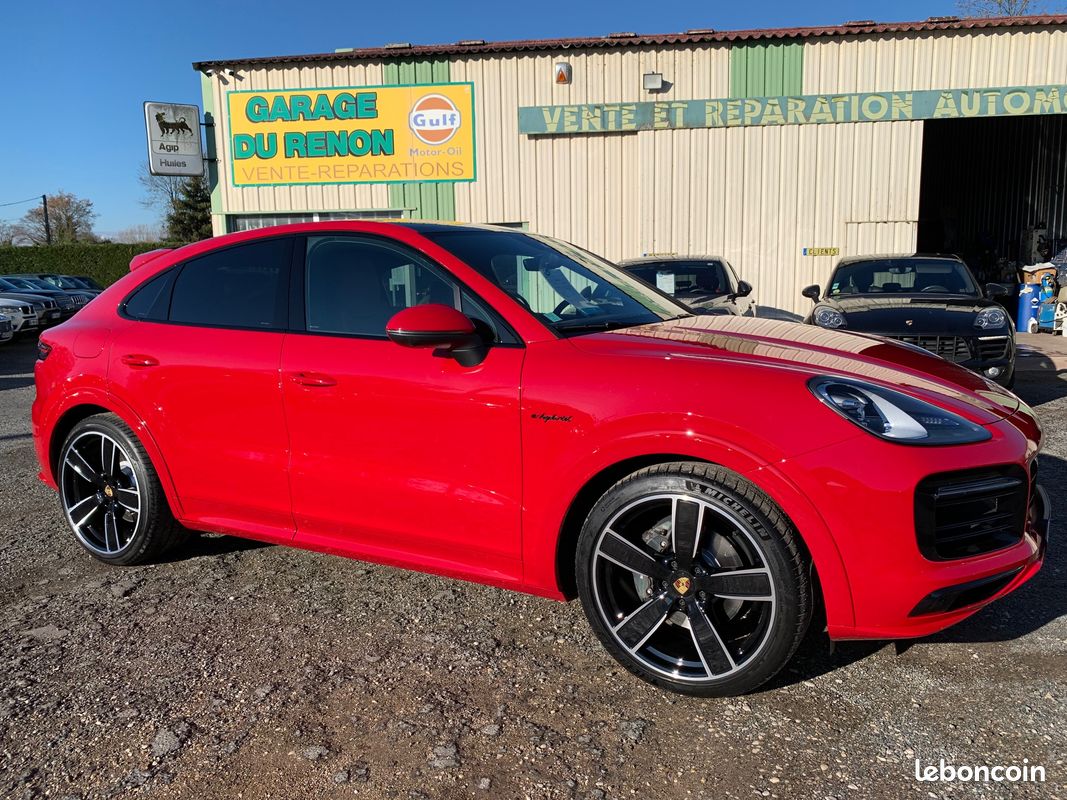 Porsche cayenne coupe e-hybrid 5pl 462 cv aerokit sportdesign francais limpide échange reprise possible (image 1)