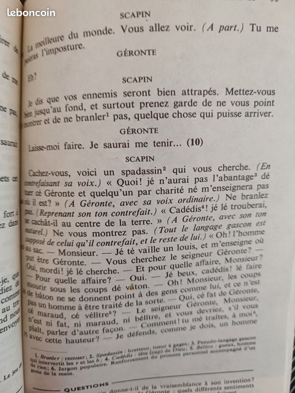 Roman " Les fourberies de Scapin " (image 11)