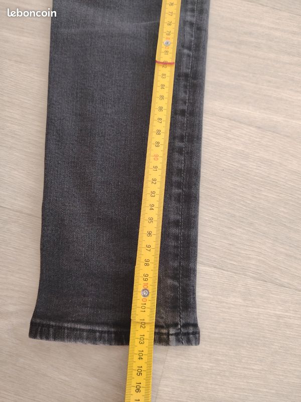 Jean Le Temps des Cerises Pulp High Slim29US 38-40 noir gris push up #4 (image 4)