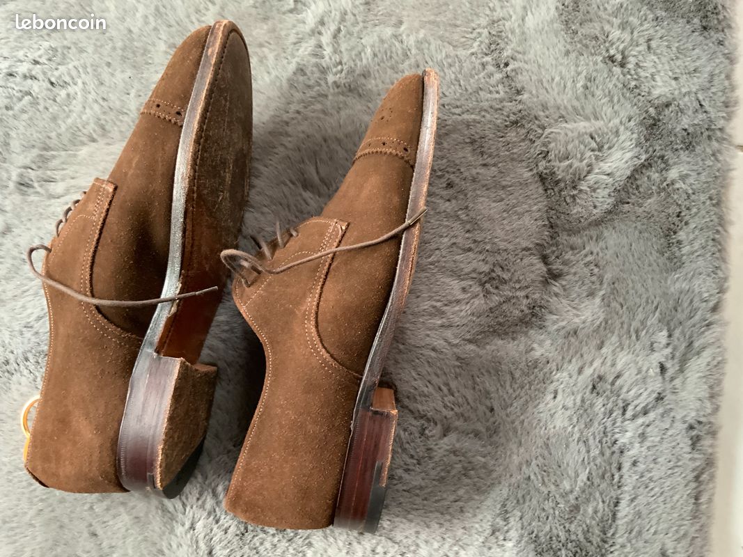 J.M WESTON CHAUSSURE T41 en daim (image 2)
