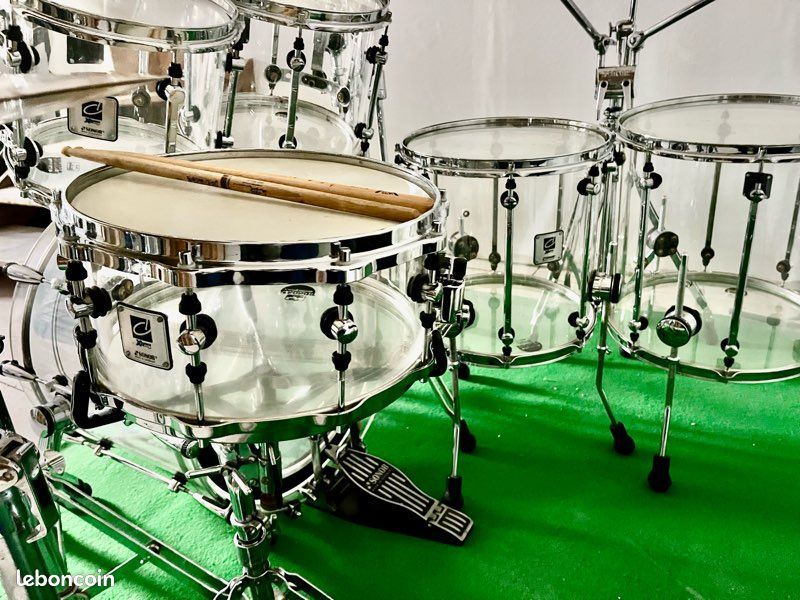 Caisse Claire batterie vintage Sonor designer X-RAY acrylique made in Germany (image 2)