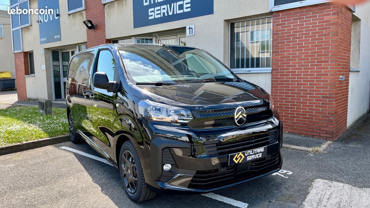 27 490 ht / citroen jumpy fourgon m 2.0 145 cv boite automatique eat-8 pack premium connect noir neuf / tva recuperable (image 1)