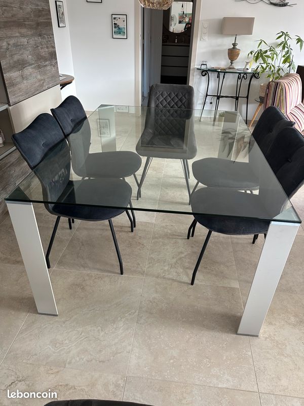 Table verre salle a manger (image 2)