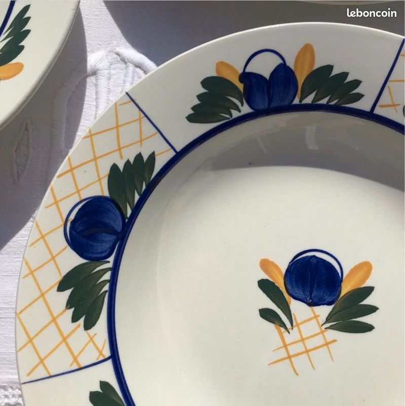 8 assiettes creuses de Gien, modèle « Gérard » (image 9)