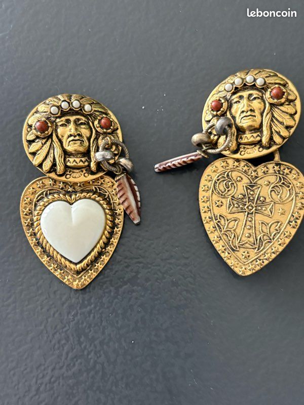 Boucles D'oreilles Vintage Zoé Coste - Occasion - Détails à Vérifier