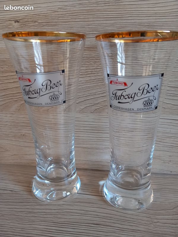 2 Verres à bière tuborg (image 1)