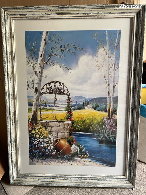CADRE PHOTO SOUS-VERRE Bois Argenté Art Déco Panajou Bordeaux EUR 40,00 - FR