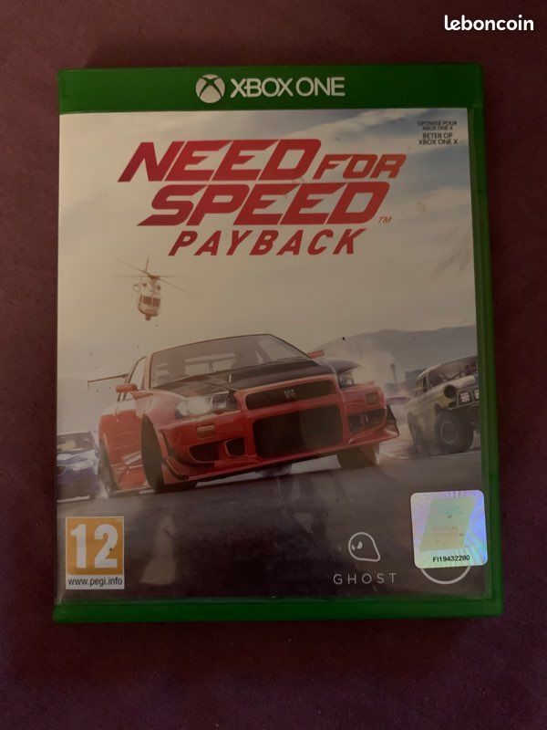 Boîte Need for Speed Payback XBOX One + notice (image 1)
