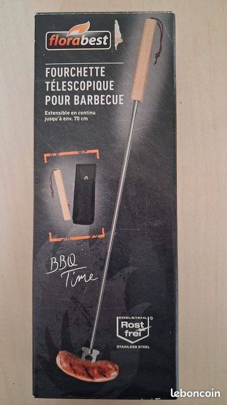 Fourchette télescopique pour barbecue Florabest (image 1)