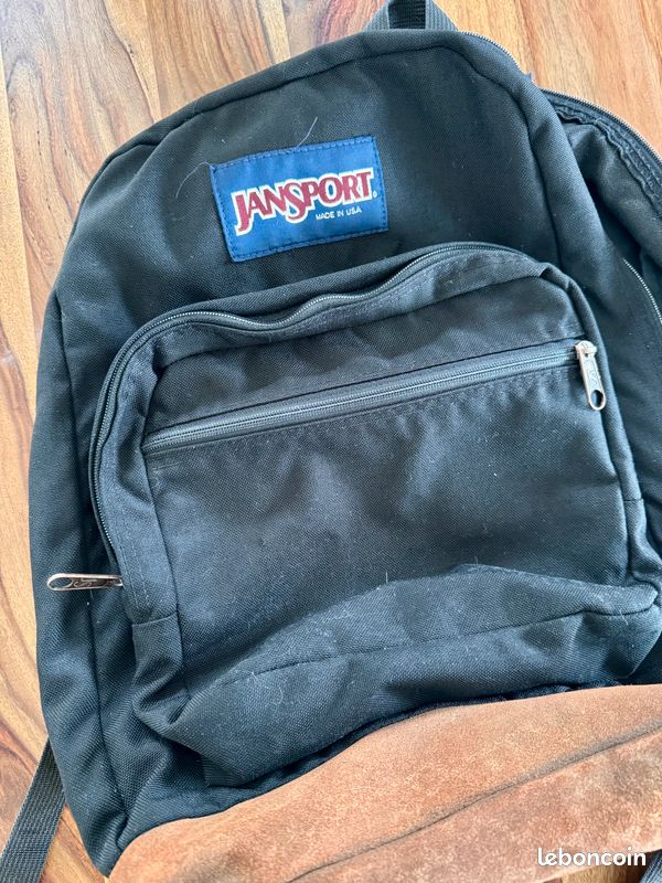 Ancien Sac à Dos Jansport Bleu Vintage Années 90 – Parfait Pour La Rando Et Le Quotidien, En Nylon Super Costaud !
