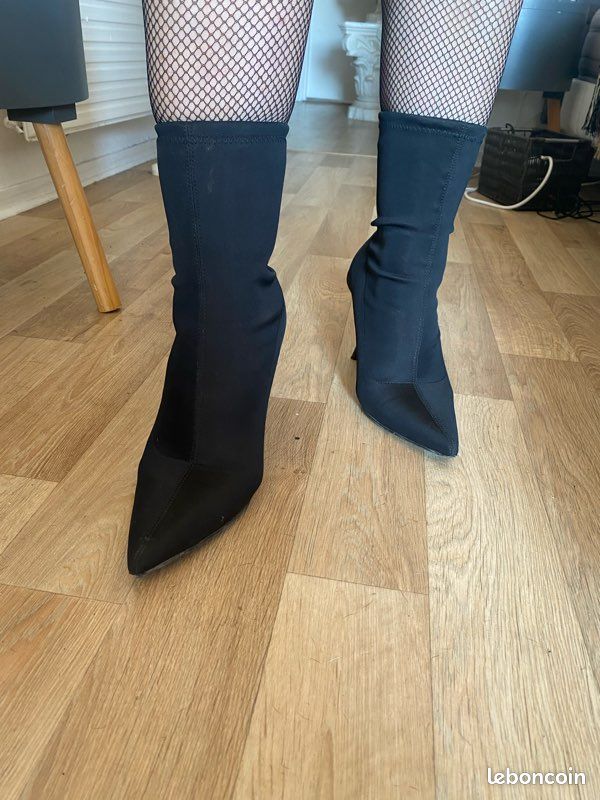 Sock Boots Bottines Chaussettes Talon Aiguille Bottine Chaussettes