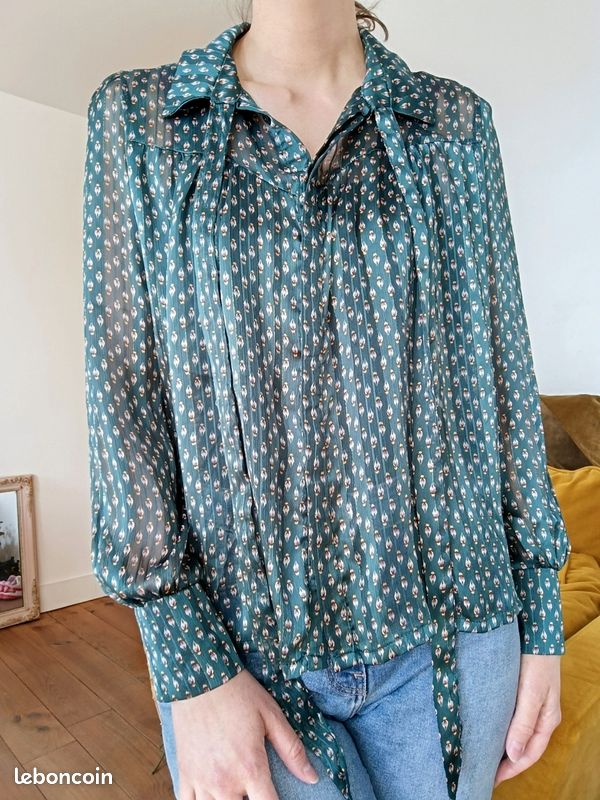 Chemise verte imprimé Opullence Vêtements