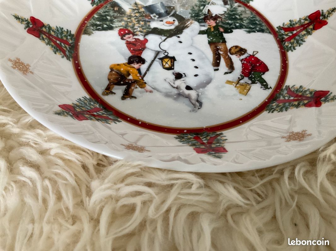 Assiette plat Villeroy et Boch Noël 🎅 Bonhomme de neige (image 5)