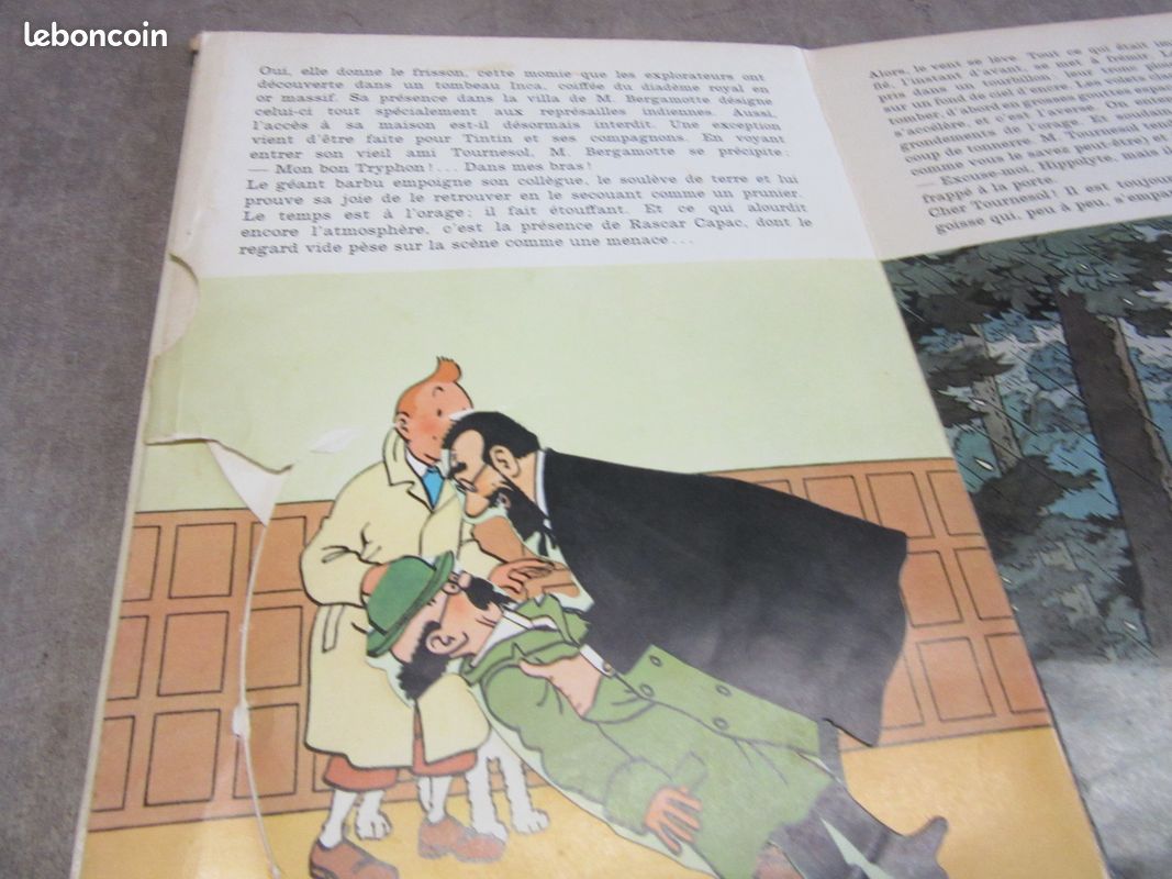 Nappe Collector Tintin Grand Format 1,45m – Le Temple Du Soleil – Hergé/Moulinsart 1996