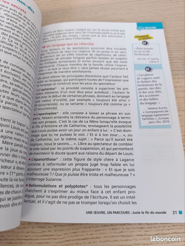 Jean-Luc Lagarce Juste la fin du monde Parcours (image 5)