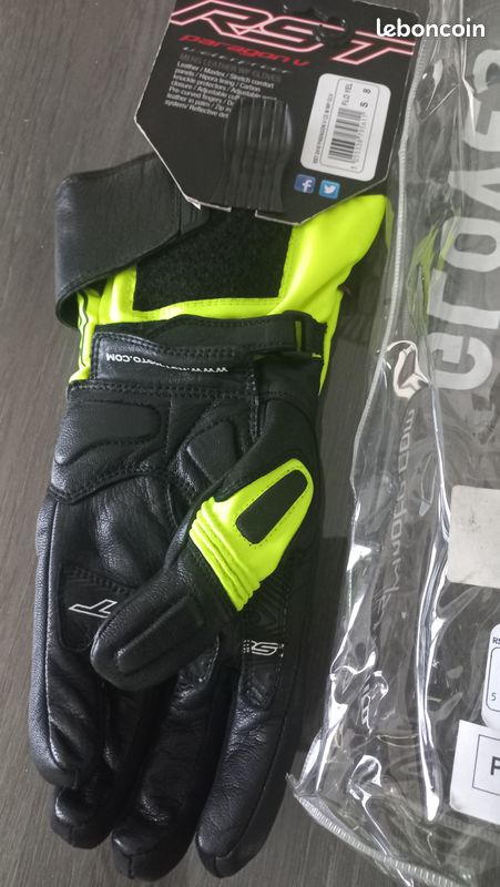 Gants RST Paragon V Waterproof S/8 cuir/textile mi-saison (image 2)