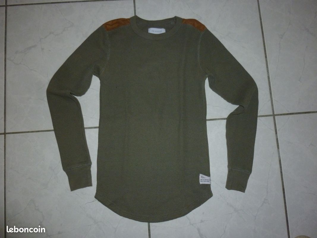 T-Shirt à manches longues Kaki (image 1)