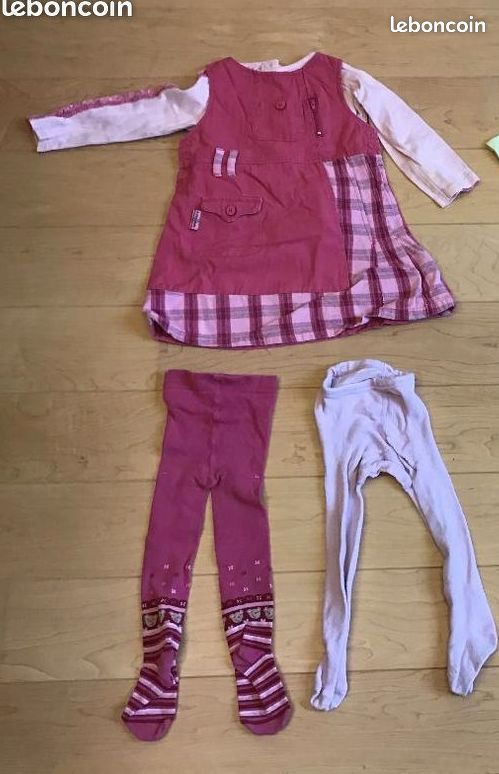 Ensemble robes 18 mois avec tshirt et collant (image 3)
