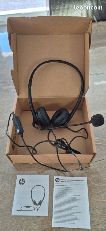 Casque micro HP Stéréo 3.5 mm (image 1)