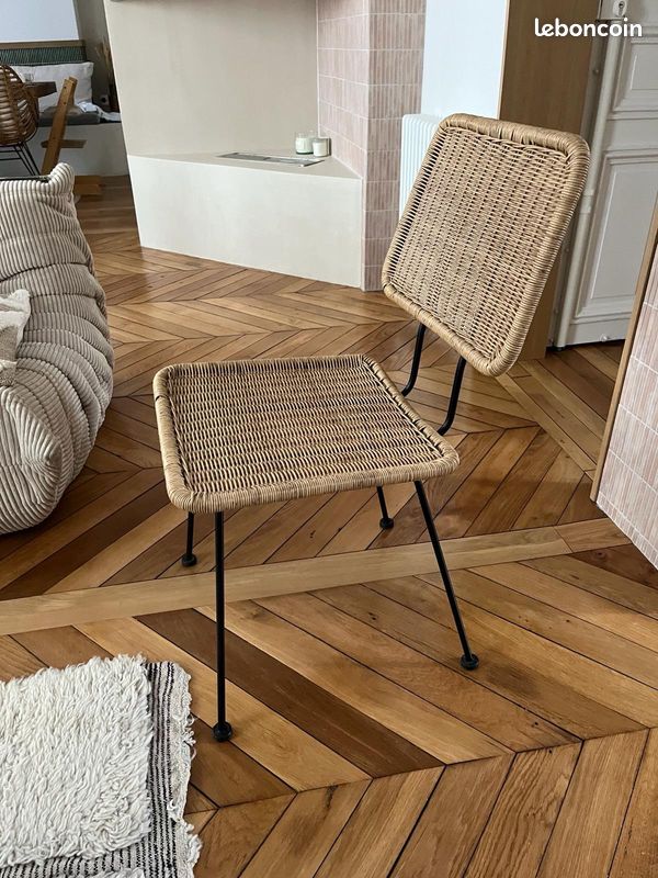 2 chaises naturelles (image 2)