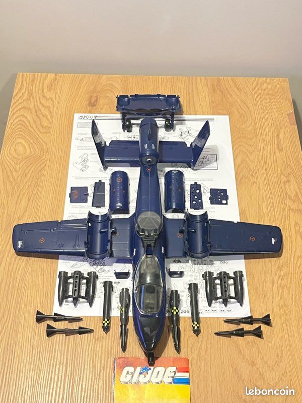 Gi Joe avion Cobra Rattler / Ferrailleur 2 - Hasbro Gijoe (image 1)