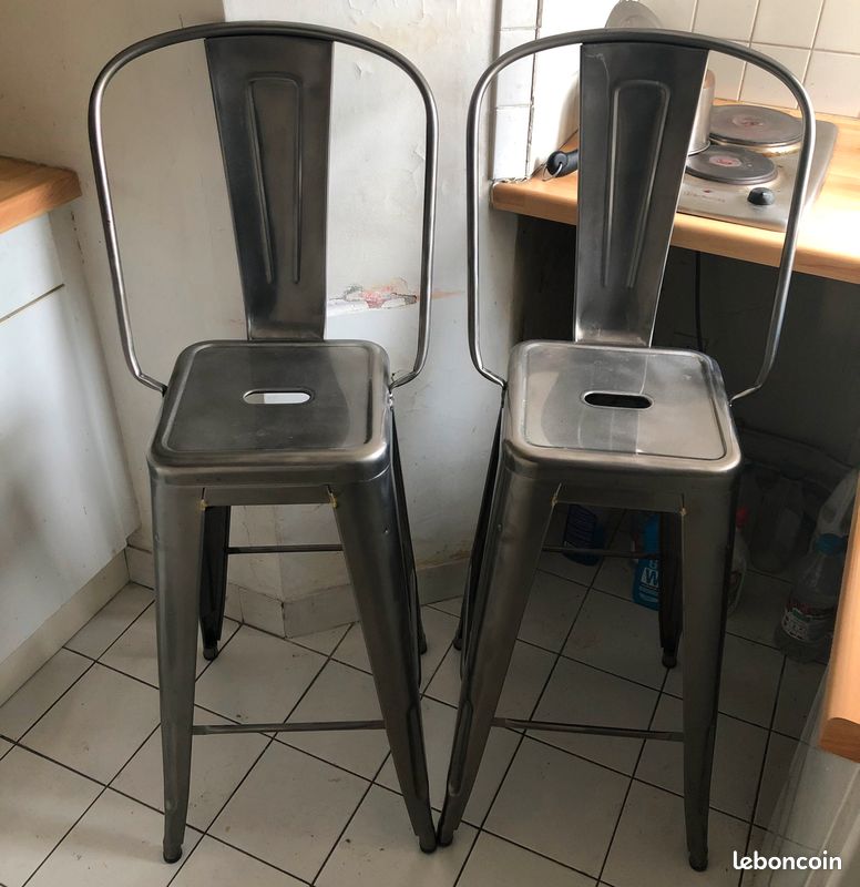 Deux tabourets de bar TOLIX (image 1)