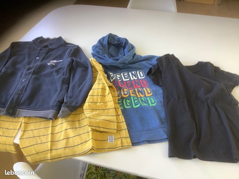 TEE shirt manches courtes, longues Sweat et gilet pression (image 1)