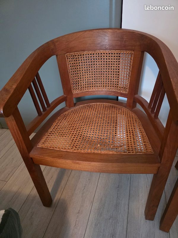 2 fauteuils en bois (image 3)