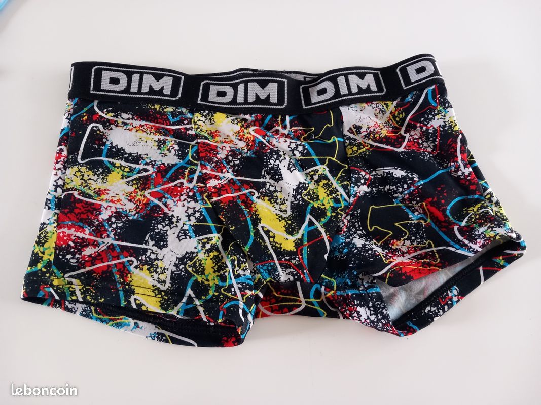 Dim Boxer Briefs Garçon - Lot De 4 - Coton Stretch 95% - Coloris Flamboyants